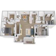 3 Bedroom 1424 floor plan
